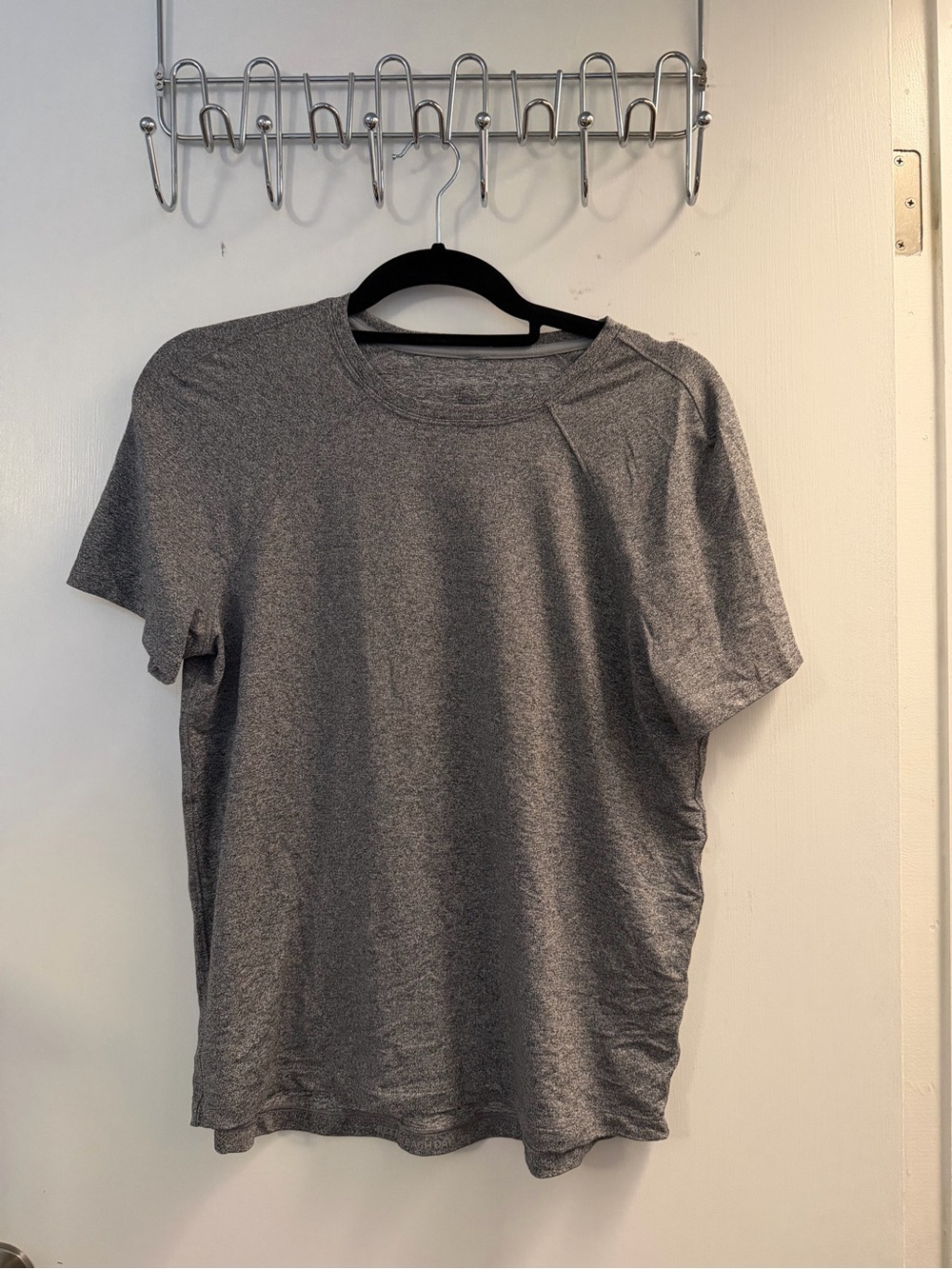 Heather Gray Short-Sleeve Crew Neck Shirt